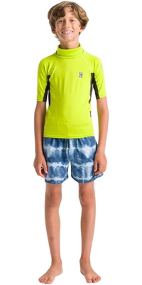 2026 C-Skins Junior NuWave X Chaleco De Lycra De Manga Corta C-NLYSSJ - Lime / Antracita / Multi