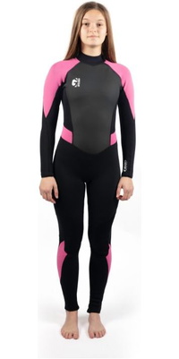 2025 Gul Junior Chicas G-Force 3mm Flatlock Neopreno GF1308-B7 - Black / Pink