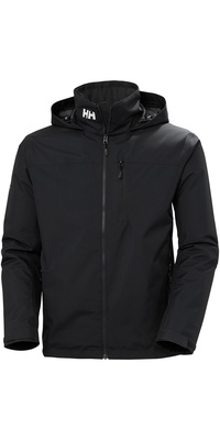 2026 Helly Hansen Hombres Crew Chaqueta Náutica De Capa Intermedia Con Capucha 2.0 34442 - Black