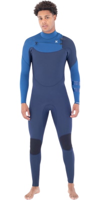 2026 Hurley Hombres Advant 4/3mm Chest Zip Neopreno MFS0013423 - Faint Blue