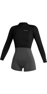 2025 Mystic Mujer Lunar Manga Larga 2mm Front Zip Shorty Neopreno 35000.240112 - Black