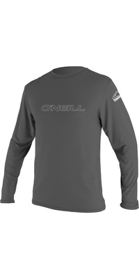 ONeill Hombres Skins 2025 Basic Camiseta De Manga Larga 4339 - Graphite