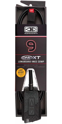 2026 Ocean And Earth 9FT Longboard Rodilla Comp Premium One-XT Surf Leash OESLK90NXT - Black