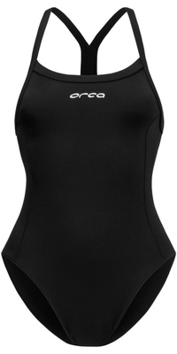 2026 Orca Mujer Traje De Baño De Una Pieza Con Tirantes Finos MS51TT35 - Black