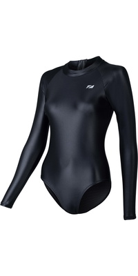 2026 ZONE3 Mujer Traje Térmico De Cuello Alto Y Manga Larga OWS Ti+ SW24WLTI101 - Black