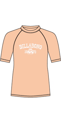 2025 Billabong Junior Surf Dayz Chaleco De Lycra De Manga Corta EBGWR03004 - Soft Peach