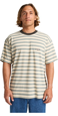 2025 Billabong Hombres Baxter Crew Camiseta Cuello EBYKT00111 - Sand