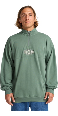 2025 Billabong Hombres Suéter De Media Cremallera Core Lord EBYFT00150 - Hunter