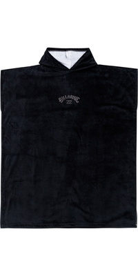 2025 Billabong Toalla Cambiador Con Capucha Poncho EBYAA00120 - Black