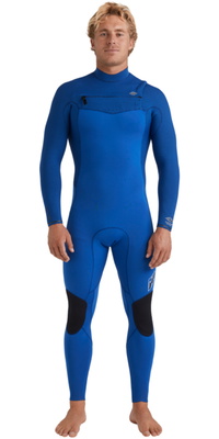 2025 Billabong Hombres Revolution Natural 4/3mm Chest Zip Neopreno 24AW193512 - Dark Cobalt