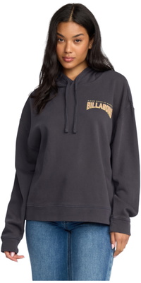2025 Billabong Mujer Sudadera Con Capucha Keep It Up 24B413505 - Black Sands