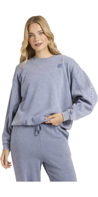 2025 Billabong Mujer Sudadera Kendal Con Efecto Lavado Salino 24B464501 - Stone Blue