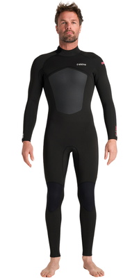 2026 C-Skins Mens Nuwave Legend 5/4/3mm Back Zip Wetsuit C-NLE54MBZ - Black / Neon Flare