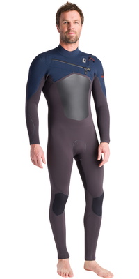 2025 C-Skins Hombres Nuwave Rewired 5/4mm Chest Zip Neopreno C-NRW54MCZ - Meteor / Meteor X / Bluestone X