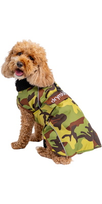 2026 Abrigo Para Perro « Dryrobe » V3DRDC - Camuflaje Verde / Black