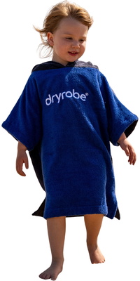 2026 Dryrobe Junior Albornoz Con Capucha De Algodón Orgánico V3DRJOCTR - Navy Blue