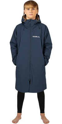2026 Gul Junior Revorobe Bata Cambiador Manga Larga AC0135-C6 - Azul Marino / Grey