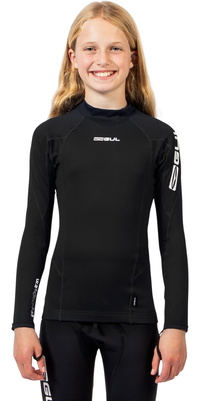 2026 Gul Junior Chaleco De Lycra De Manga Larga Con Protección UV RG0344-BKBK - Black