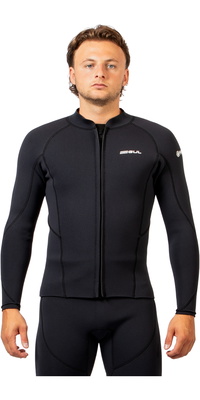 2026 Gul Mens Response Natur 3mm Front Zip Jacket RE6304-BKBK - Black