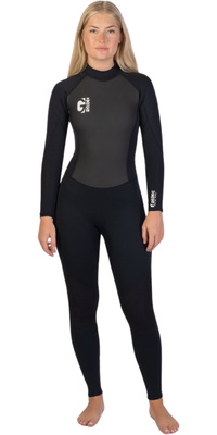 2026 Gul Mujer G-Force 3mm Back Zip Neopreno GF1306-B7 - Black