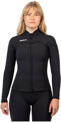 2026 Gul Mujer Response Naturaleza 3mm Front Zip Chaqueta RE6305-BKBK - Black
