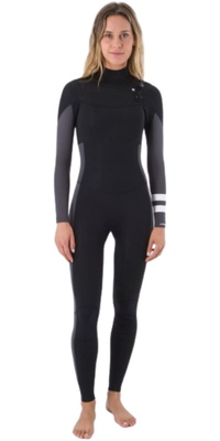 2026 Hurley Mujer Advant 3/2mm Chest Zip Neopreno WFS0013302 - Black