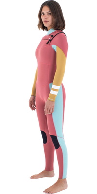 2025 Hurley Mujer Advant 3/2mm Chest Zip Neopreno WFS0013302 - Coral