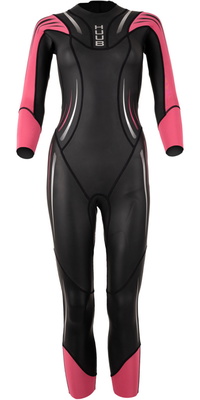 2026 Huub Mujer Traje De Baño De Superficie SURFWHU - Black / Rosa Fluo