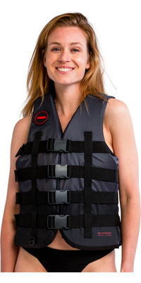 2026 Jobe Womens 4 Buckle Vest 244823019 - Black