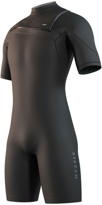 2026 Mystic Hombres Motion 3/2mm Chest Zip Shorty Neopreno 35000.250014 - Black