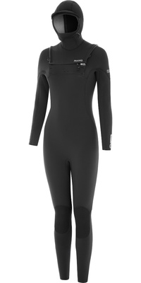 2026 Nyord Mujer Solu Yulex 6/5/4mm Con Capucha Chest Zip Neopreno SOLW654HD001 - Black
