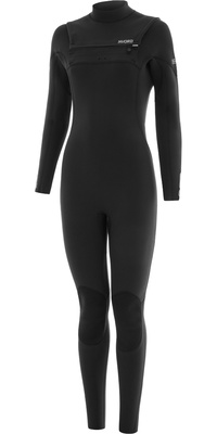 2026 Nyord Womens Solu Yulex 5/4mm Chest Zip Wetsuit SOLW54001 - Black
