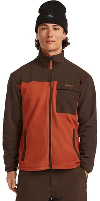 2025 ONeill Mens FwcPeak Polartec Hyperfleece 2350131 - Coffee Bean Colour Block