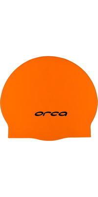 2026 Orca Silicone Swim Cap DVA00050 - Orange