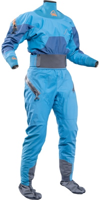 2026 Palm Mujer Traje Seco Fuse Action Kayak 13812 - Azul Medio / Mandarin