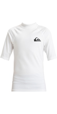 2026 Quiksilver Junior Everyday Chaleco De Licra De Manga Corta AQBWR03064 - White