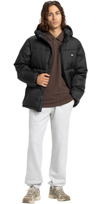 2025 Quiksilver Hombres Chaqueta Puffer Cold Days EQYJK04173 - Black