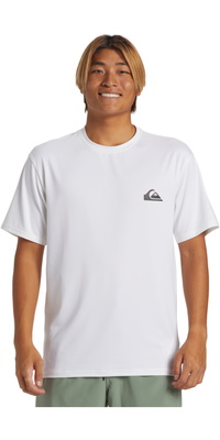 2026 Quiksilver Hombres Everyday Camiseta Surf Manga Corta UPF AQYWR03135 - White