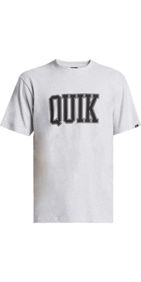 2025 Quiksilver Hombres Camiseta De Manga Corta Griff Quik AQYZT09970 - Snow Heather
