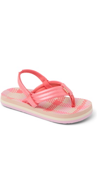 2025 Reef Sandalias Little Ahi CJ6516 - Pink Plaid