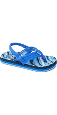 2025 Reef Sandalias Little Ahi CJ6762 - Royal Stripe