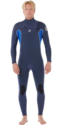 2026 Rip Curl Hombres Dawn Patrol 4/3mm Chest Zip Neopreno 16QMFS - Electric Cobalt