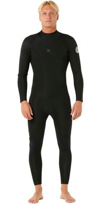 2026 Rip Curl Hombres Dawn Patrol 5/3mm Back Zip Neopreno 16SMFS - Black