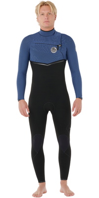 2026 Rip Curl Hombres E-Bomb 4/3mm Chest Zip Neopreno 17RMFS - Navy