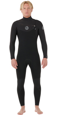 2026 Rip Curl Hombres Flashbomb 5/3mm Chest Zip Neopreno 17BMFS - Black