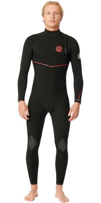 2025 Rip Curl Hombres Flashbomb Fusion 3/2mm Zip Free Neopreno 15QMFS - Black