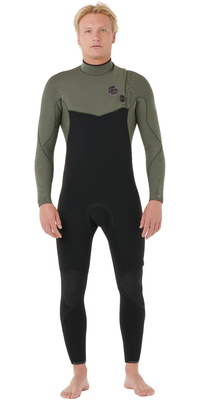 2026 Rip Curl Hombres Flashbomb Pro 4/3mm Zip Free Neopreno 17FMFS - Deep Cactus