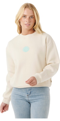 2025 Rip Curl Mujer Icons Of Surf Relajado Crew 09SWFL - Shell