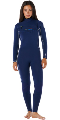 2025 Rip Curl Mujer Steph Gilmore Dawn Patrol 3/2mm Chest Zip Neopreno 16YWFS - Navy