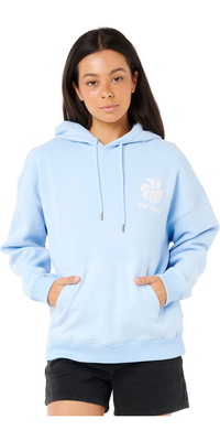 2025 Rip Curl Mujer Sudadera Con Capucha Shore Break Heritage 0AKWFL - Light Blue